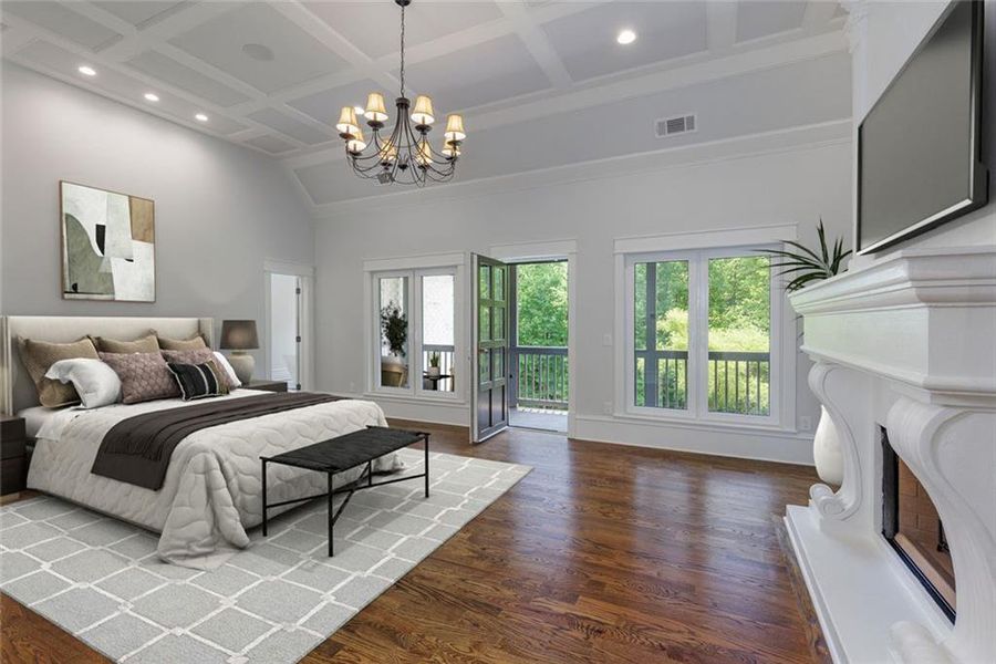 Furnished interior view inside a new home in , Roswell (Image 43).