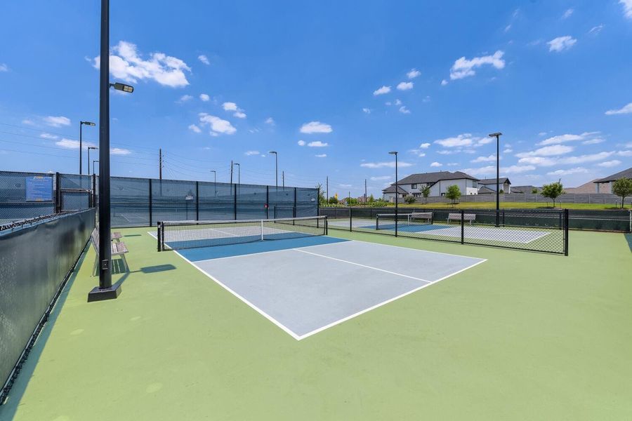 Enjoy access to premium pickleball and tennis courts.