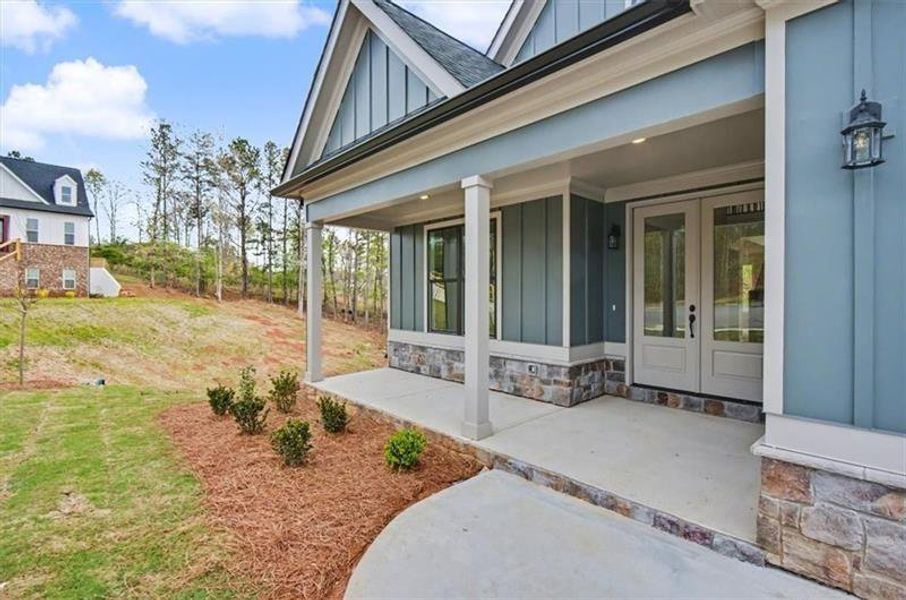 Exterior details and patio area of a home in , Cartersville (Image 4).