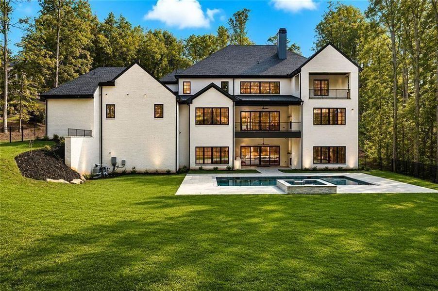 Front exterior of a new home in , Alpharetta, GA, highlighting curb appeal (Image 31).