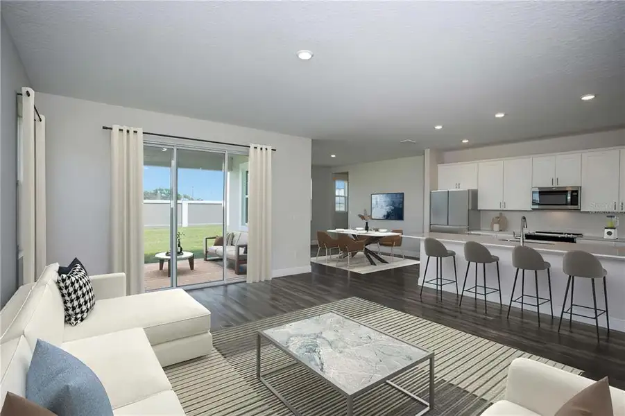 Furnished interior view inside a new home in Pasadena Woods, Dade City (Image 9).