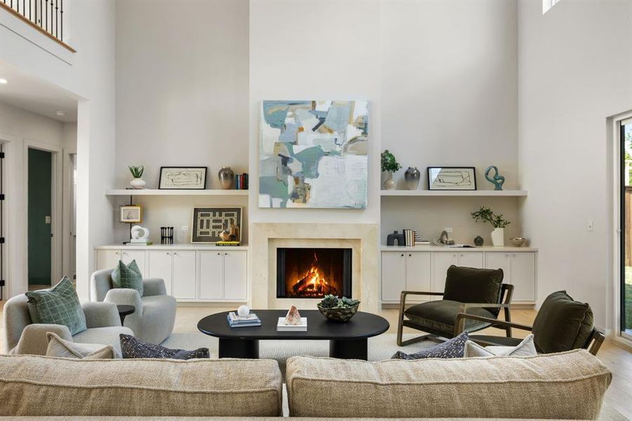 Furnished interior view inside a new home in , Dallas (Image 11).