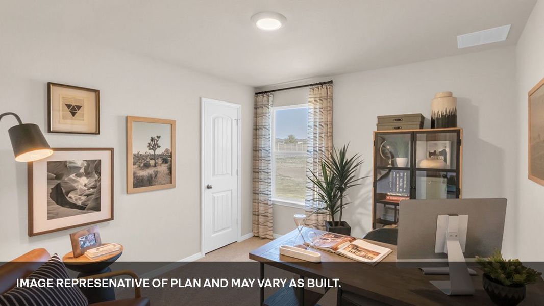 Furnished interior view inside a new home in Bar W Ranch, Leander (Image 8).