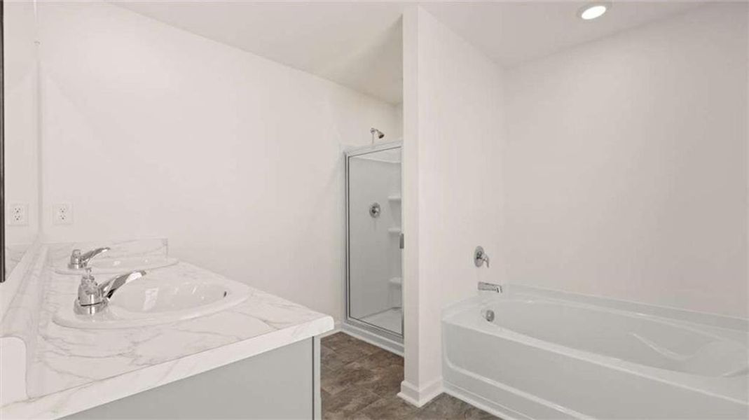 Furnished interior view inside a new home in Locust Grove Station - Cedar Ridge, Locust Grove (Image 24).