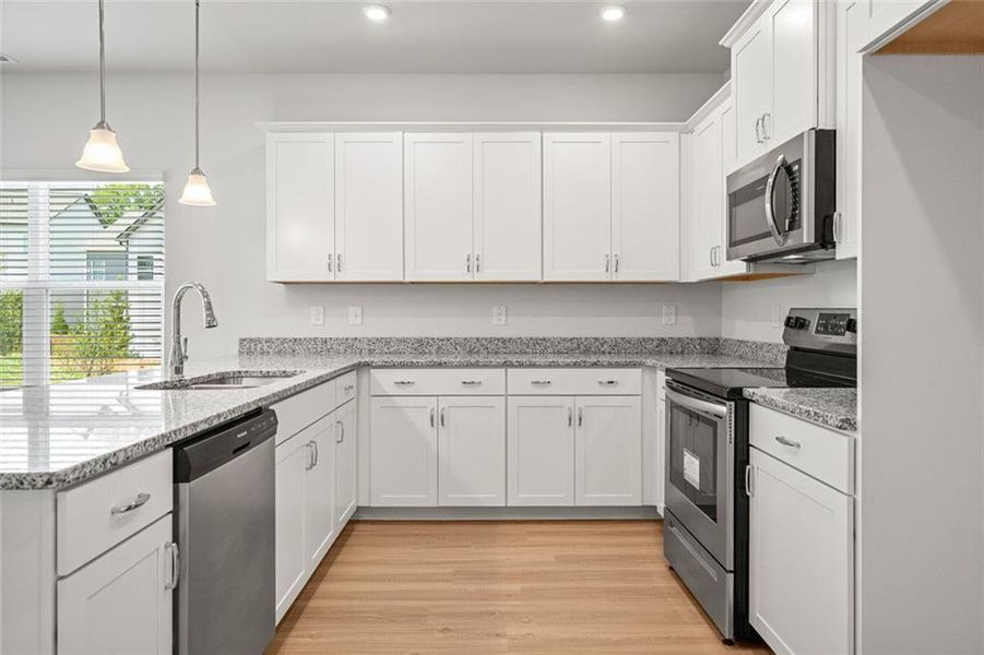 Furnished interior view inside a new home in The Andros, Dalton (Image 5).
