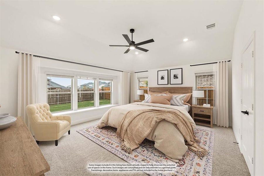 Furnished interior view inside a new home in Villages of Hurricane Creek, Anna (Image 14).