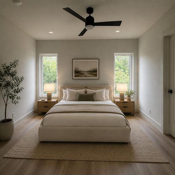 Furnished interior view inside a new home in , Dallas (Image 16). Furnished interior view inside a new home in , Dallas (Image 16).