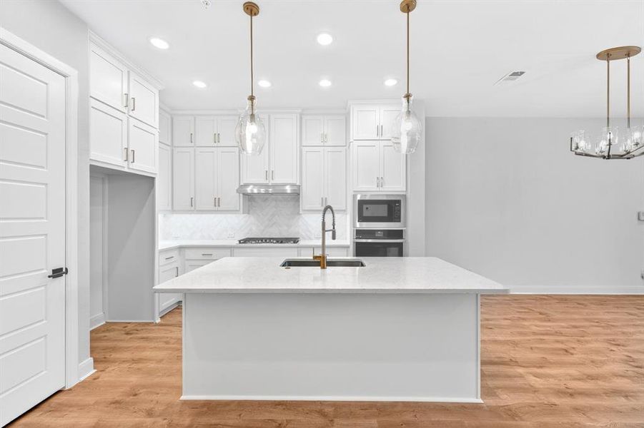 Furnished interior view inside a new home in Hillside at Las Colinas, Irving (Image 12).