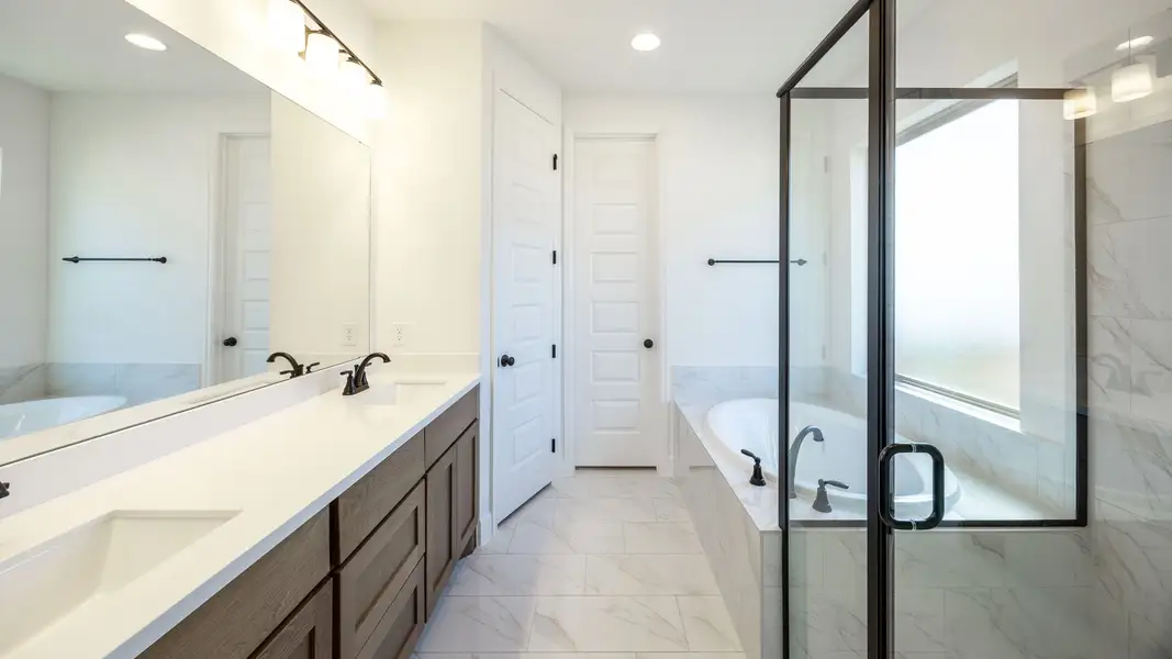 Furnished interior view inside a new home in The Colony, Bastrop (Image 4).