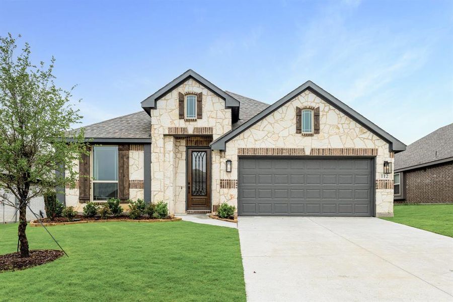 Front exterior of a new home in Arcadia Trails Classic 60, Balch Springs, TX, highlighting curb appeal (Image 24).