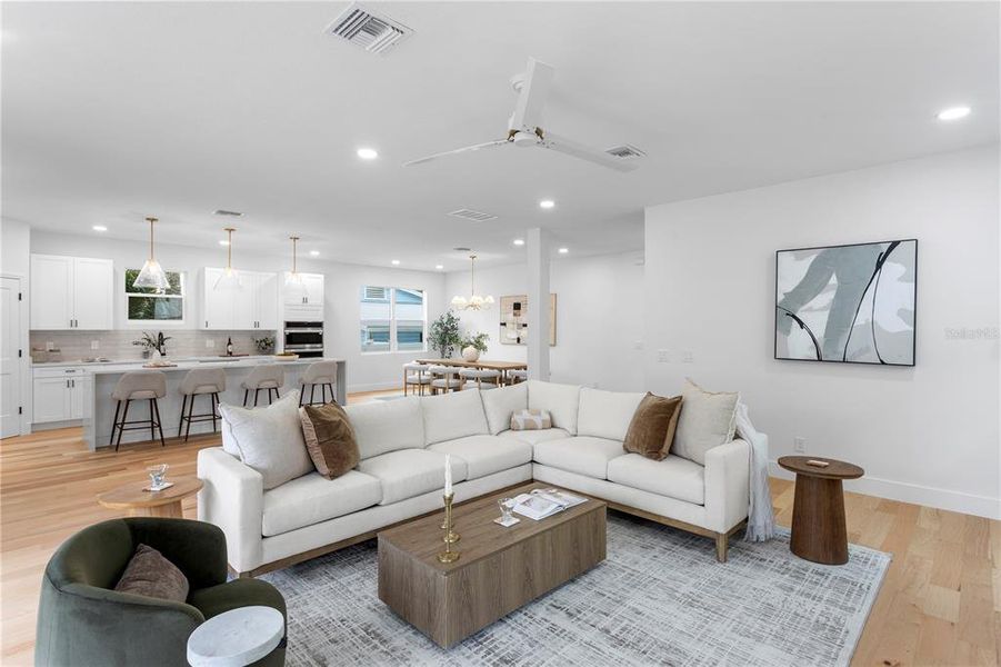 Furnished interior view inside a new home in , Tampa (Image 32).