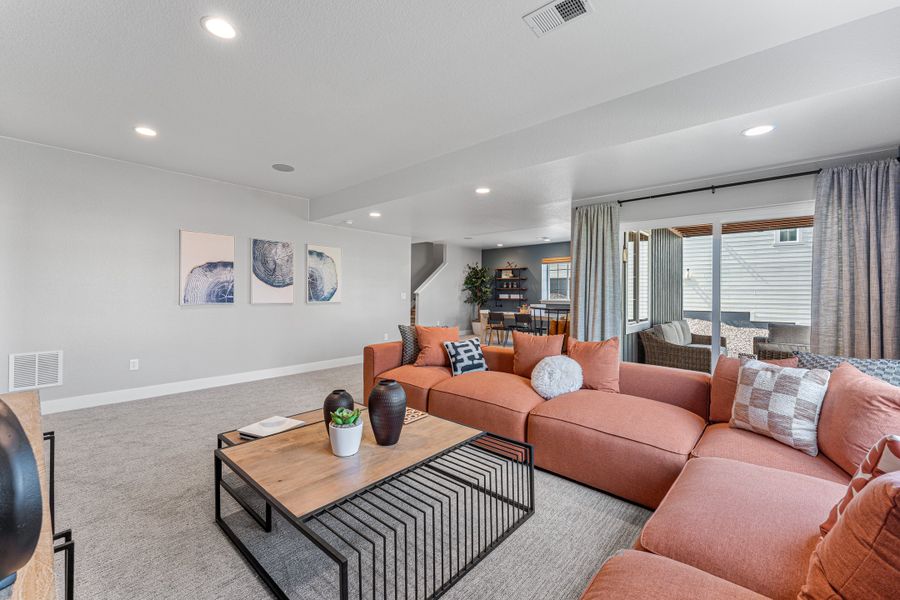 Representative furnished interior of a home built from the Vail by Taylor Morrison in Hillside at Crystal Valley Destination Collection, Castle Rock (Image 8).