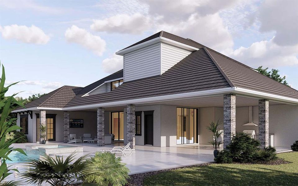 Exterior details and patio area of a home in , Myakka City (Image 15).
