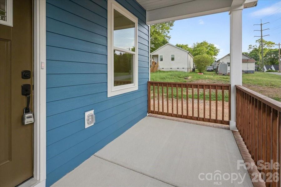 Exterior details and patio area of a home in , Statesville (Image 3).