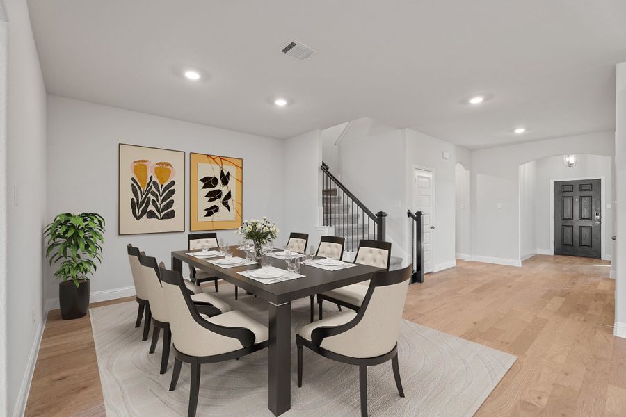 Representative furnished interior of a home built from the Parker by Beazer Homes in Saratoga, Aubrey (Image 15).