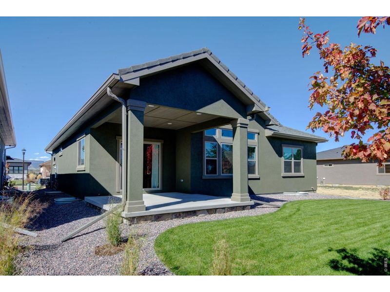 Exterior details and patio area of a home in , Loveland (Image 29).