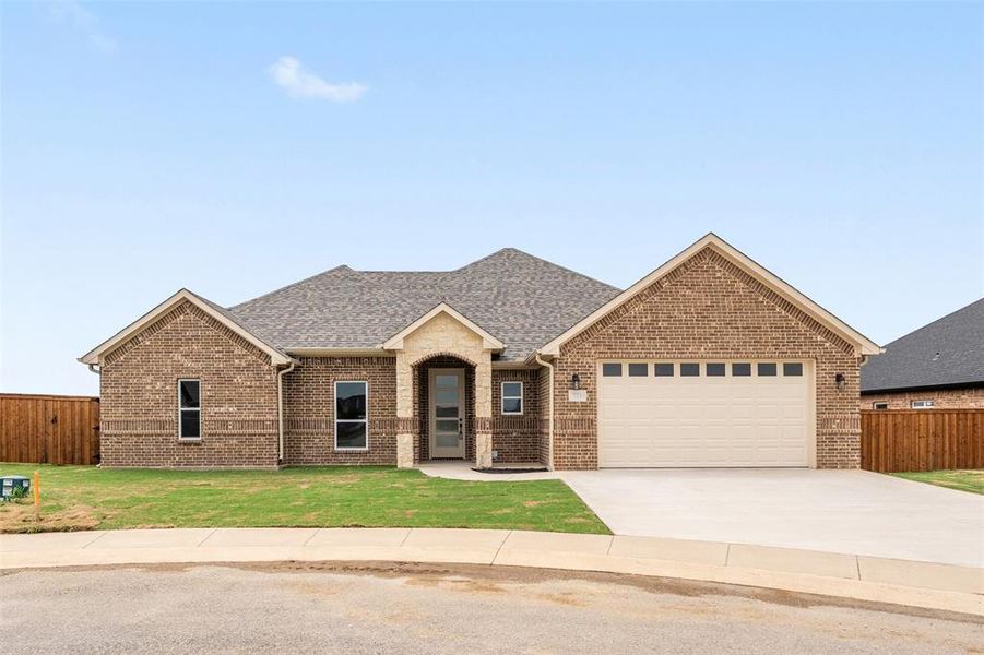 Front exterior of a new home in , Mabank, TX, highlighting curb appeal (Image 22).