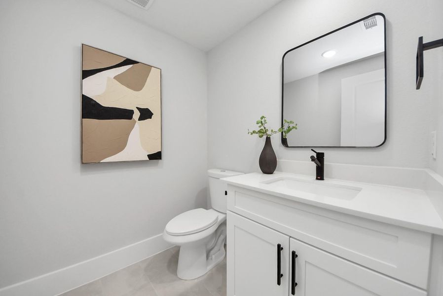 Furnished interior view inside a new home in Skyline Homes at Cavalcade, Houston (Image 7). Furnished interior view inside a new home in Skyline Homes at Cavalcade, Houston (Image 7).