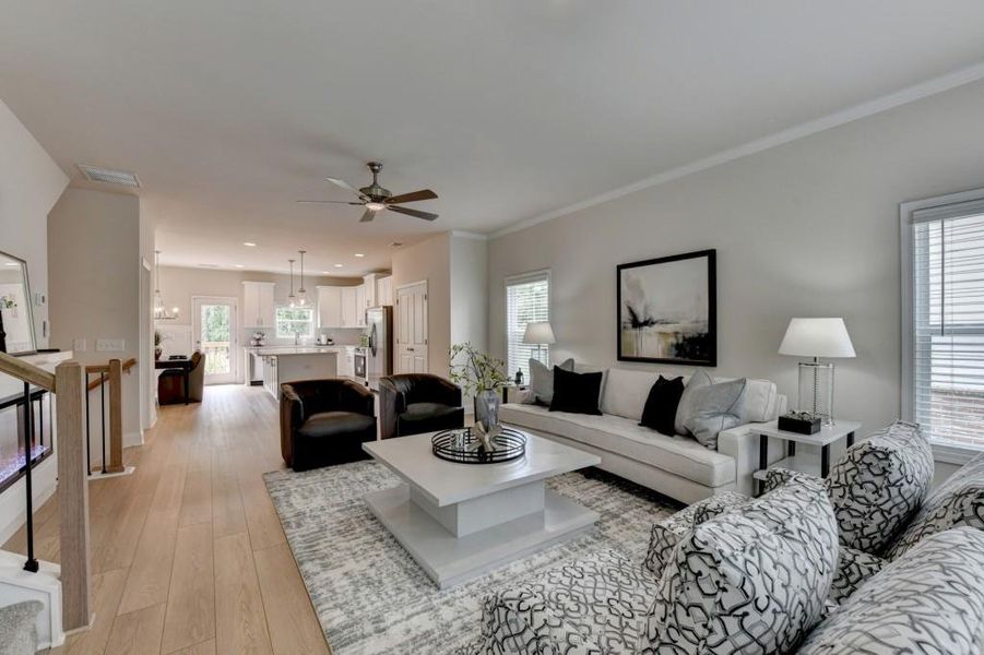 Furnished interior view inside a new home in Magnolia Grove, Mableton (Image 18). Furnished interior view inside a new home in Magnolia Grove, Mableton (Image 18).