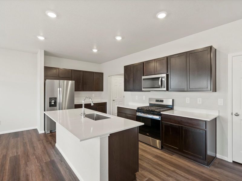 Furnished interior view inside a new home in Lorson Ranch: The Trail Collection, Colorado Springs (Image 6).