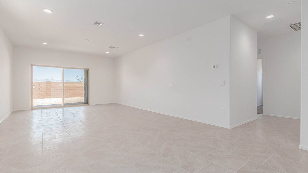 Representative unfurnished interior of a home built from the Parker by D.R. Horton in Saguaro Bloom, Marana (Image 14). Representative unfurnished interior of a home built from the Parker by D.R. Horton in Saguaro Bloom, Marana (Image 14).