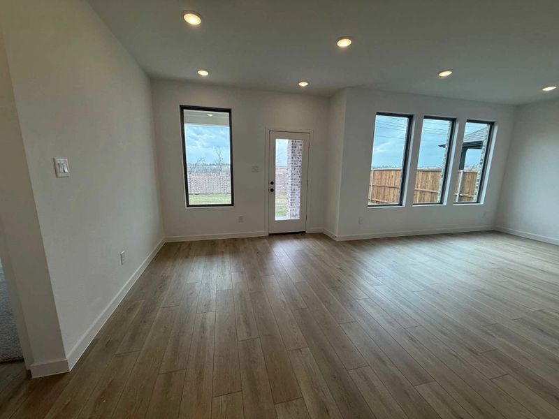 Open Living-Dining Room Construction Progress