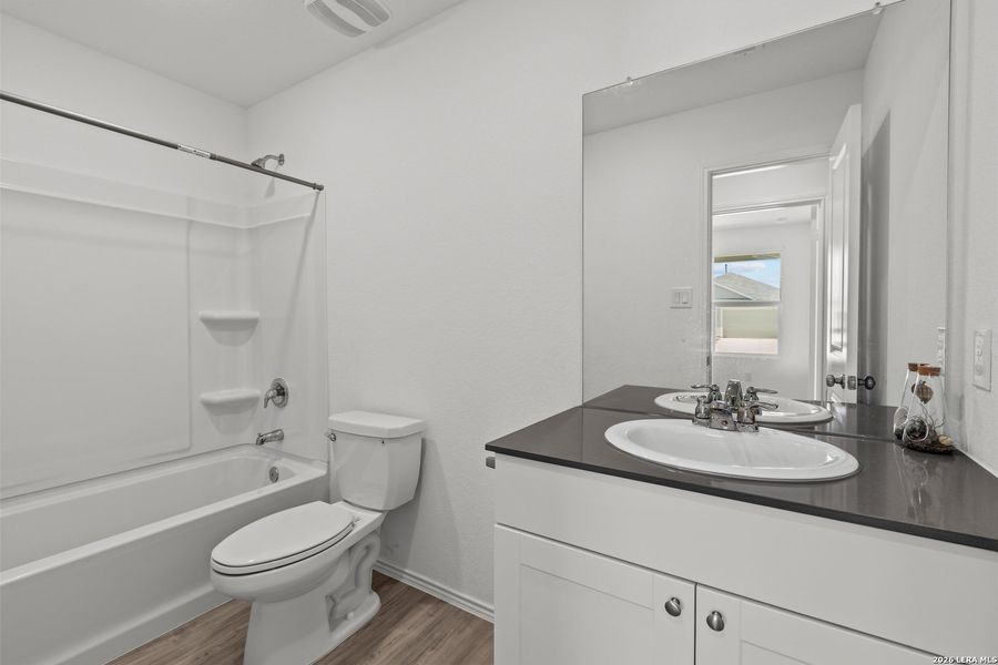 Furnished interior view inside a new home in Hidden Trails, Bulverde (Image 10).