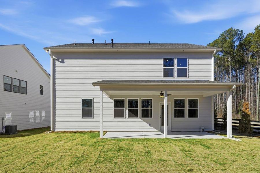 Exterior details and patio area of a home in Reserve at Hickory Walk, Kennesaw (Image 4).