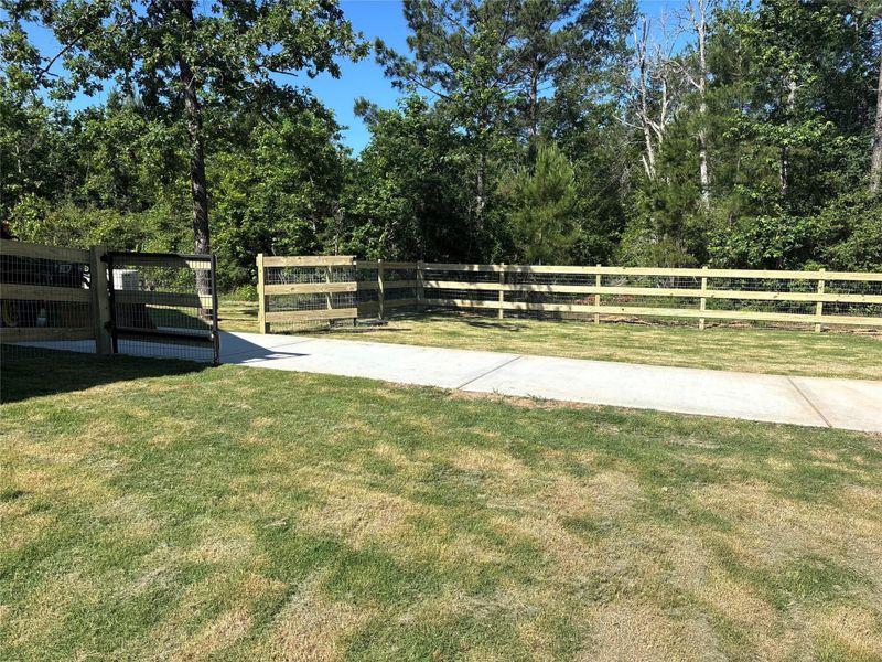 Fence gate to workshop