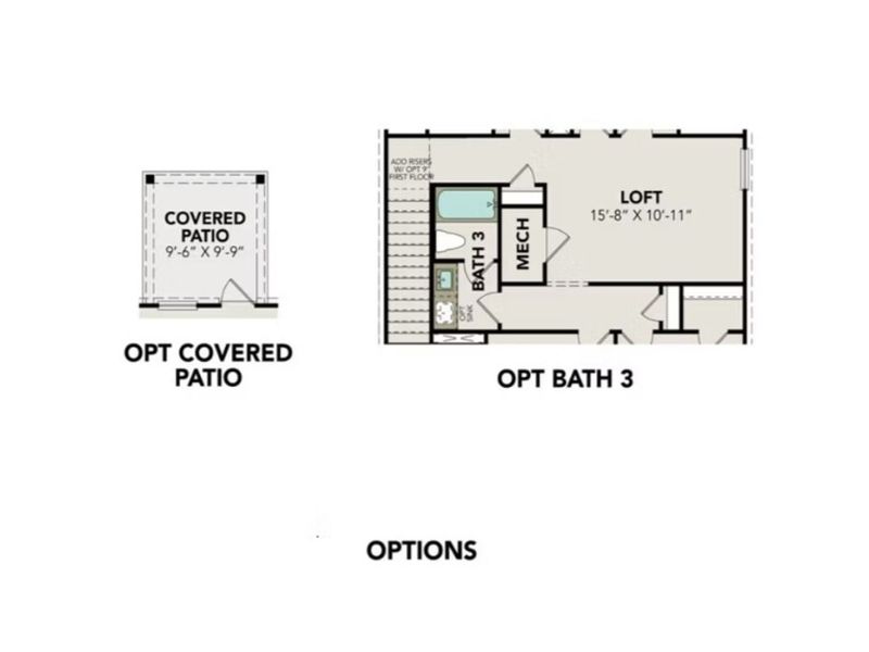 2D floor plan layout of this home in Applewhite Meadows, San Antonio, TX (Image 4).