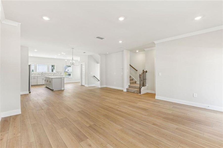 Spacious, unfurnished interior of a new home in Martin Springs - Highland Series, Lawrenceville (Image 39).
