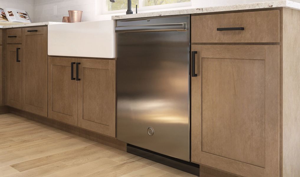 Kitchen with stainless appliances