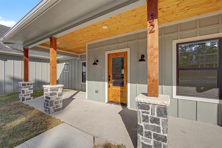 Exterior details and patio area of a home in , Pottsboro (Image 20).