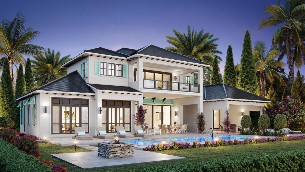 Front exterior of a new home in , Jupiter, FL, highlighting curb appeal (Image 1).
