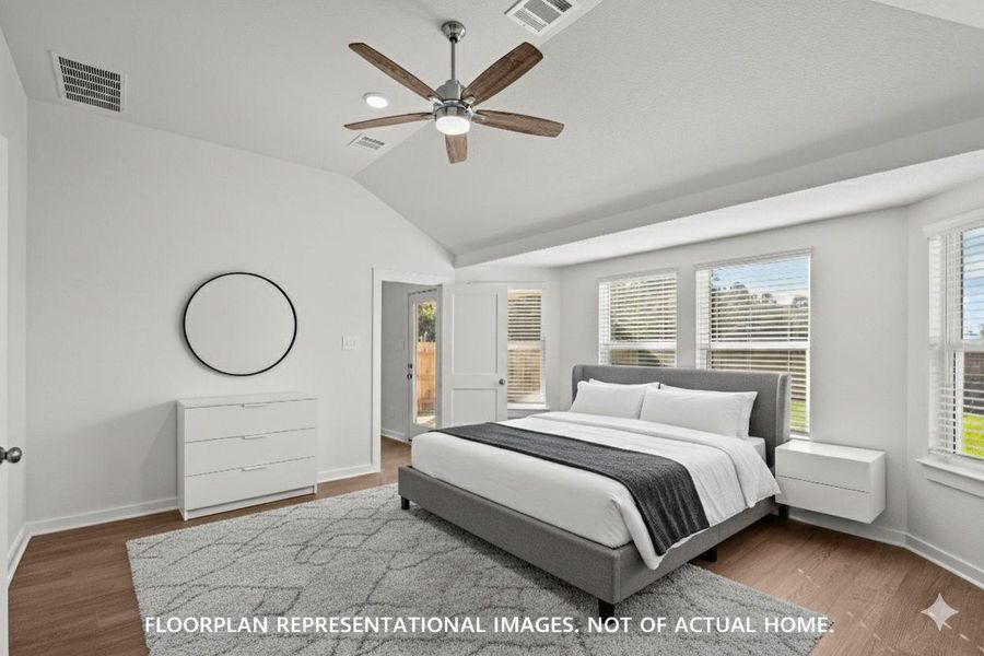 Furnished interior view inside a new home in Marvida, Cypress (Image 14).