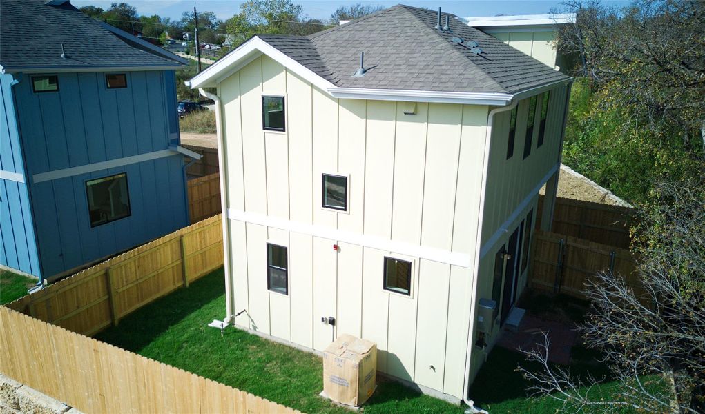 Aerial view of rear of home Aerial view of rear of home