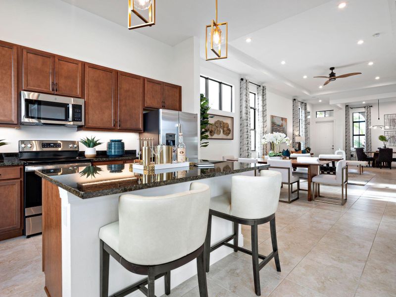 Furnished interior view inside a new home in Cresswind Palm Beach at Westlake, Westlake (Image 15).