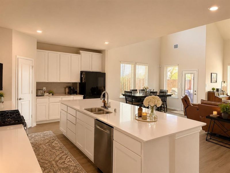 Furnished interior view inside a new home in The Woods at Lindsey Place, Anna (Image 4).