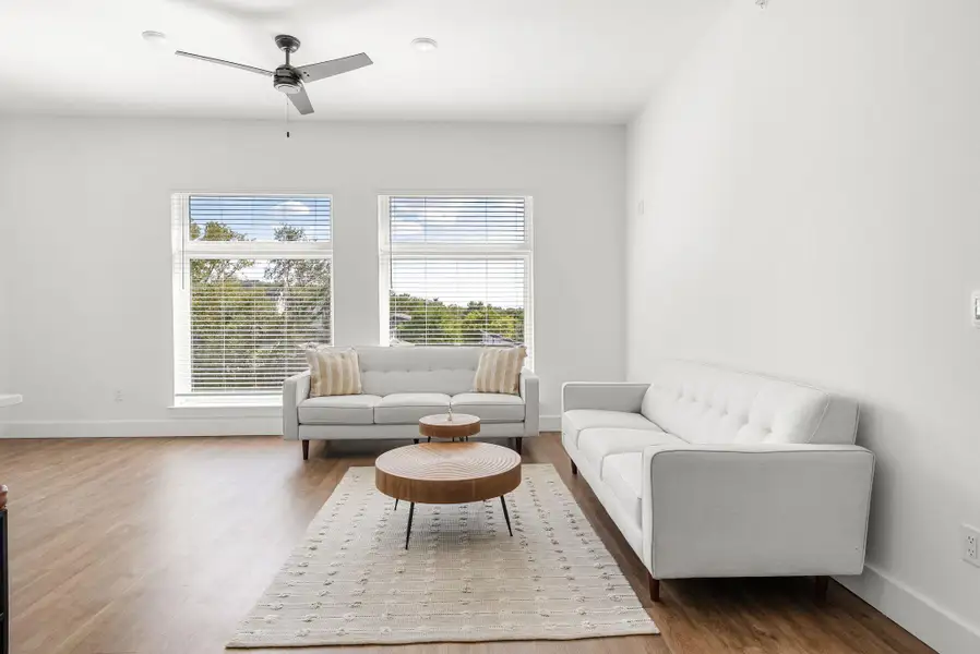 Furnished interior view inside a new home in East Grove Condominiums, Austin (Image 4).