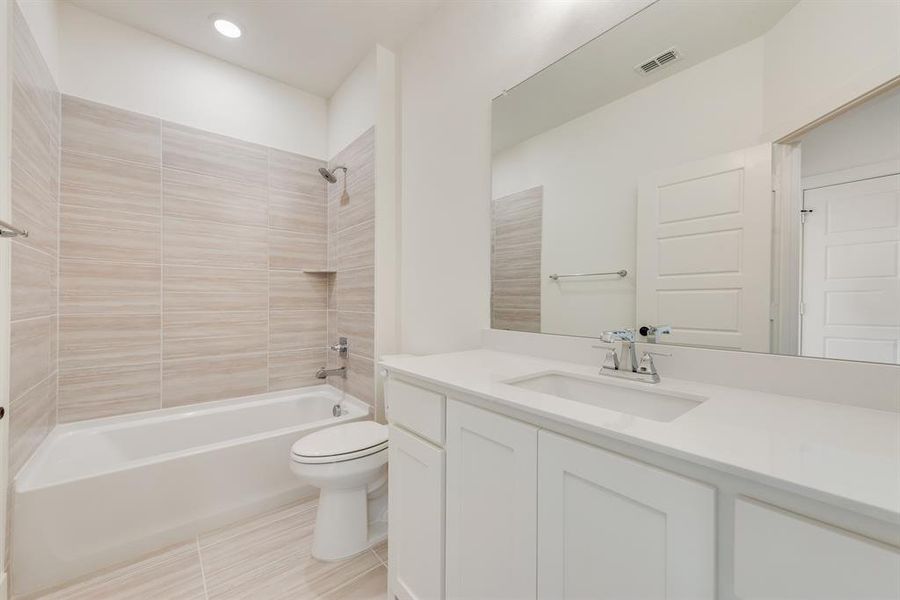 Furnished interior view inside a new home in Estates at Rockhill, Frisco (Image 11).