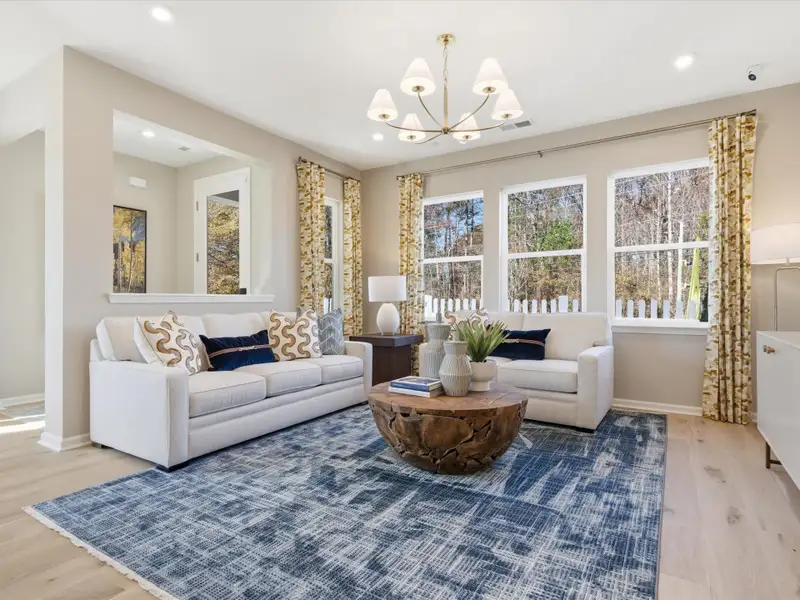 Representative furnished interior of a home built from the Elizabeth by Tri Pointe Homes in Amplitude, Charlotte (Image 3). Representative furnished interior of a home built from the Elizabeth by Tri Pointe Homes in Amplitude, Charlotte (Image 3).