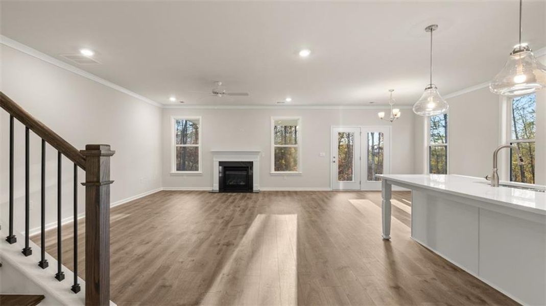 Furnished interior view inside a new home in Water Oak Estates, Lawrenceville (Image 11).