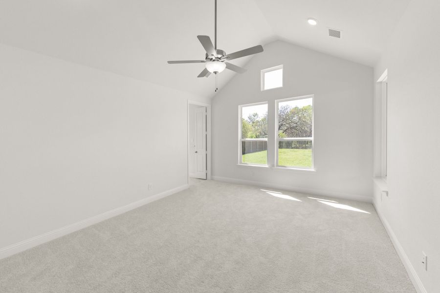 Spacious, unfurnished interior of a new home in The Reserve at Spiritas Ranch, Little Elm (Image 24). Spacious, unfurnished interior of a new home in The Reserve at Spiritas Ranch, Little Elm (Image 24).
