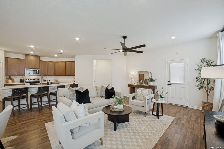 Furnished interior view inside a new home in , San Antonio (Image 17). Furnished interior view inside a new home in , San Antonio (Image 17).