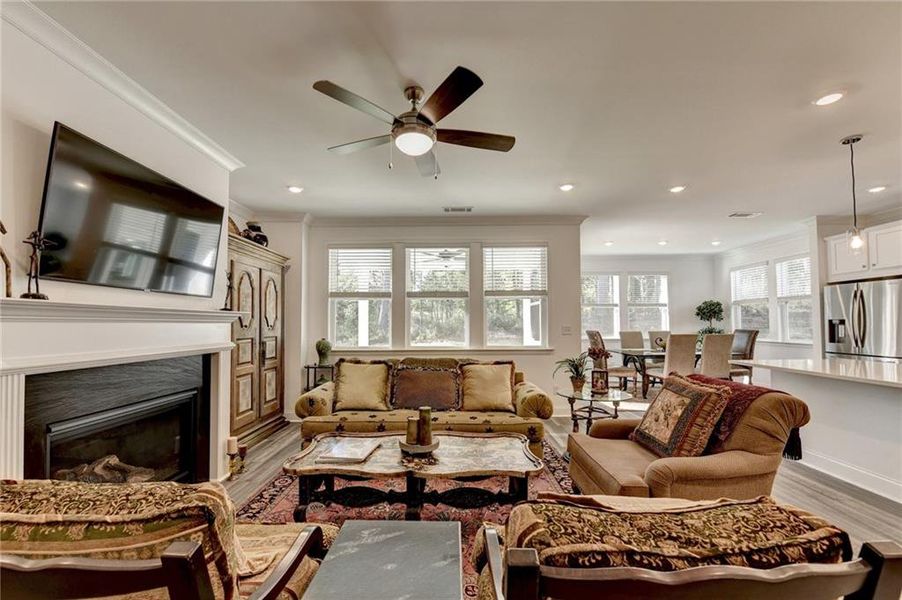 Furnished interior view inside a new home in Bailey Fence, Dacula (Image 18).