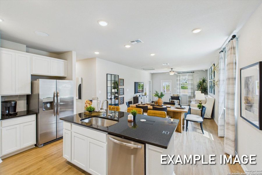 Furnished interior view inside a new home in Agave, San Antonio (Image 7).