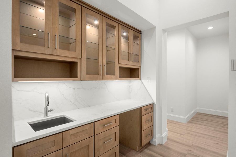 Furnished interior view inside a new home in , New Waverly (Image 5).