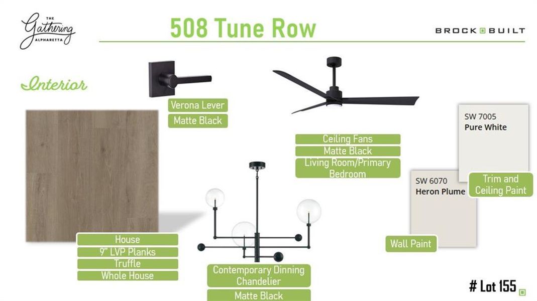 Sample of building materials used in homes in The Gathering Alpharetta, Alpharetta (Image 7).