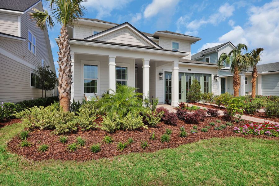 Representative exterior photo of a completed home built from the Scarlett by Riverside Homes in Mariposa at EverRange 50' Series, Jacksonville, FL (Image 28).