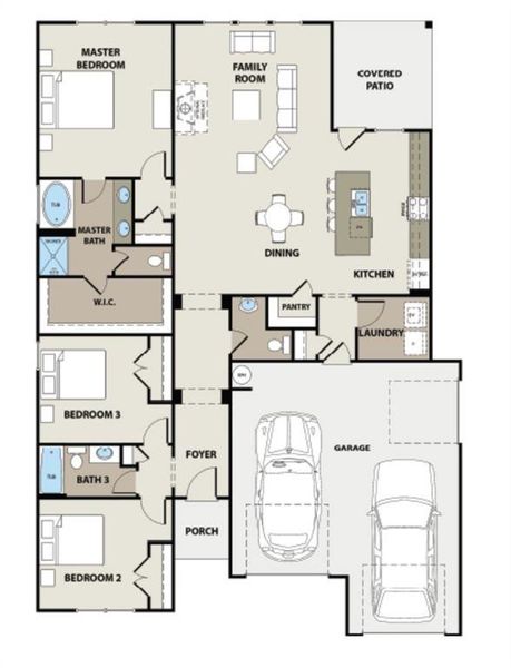 2D floor plan layout of this home in The Fairways at Mirror Lake, Villa Rica, GA (Image 4). 2D floor plan layout of this home in The Fairways at Mirror Lake, Villa Rica, GA (Image 4).